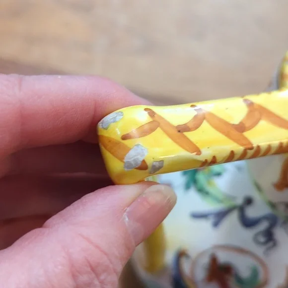 Mid Century Majolica Espresso Pitcher - Picture 9 of 10